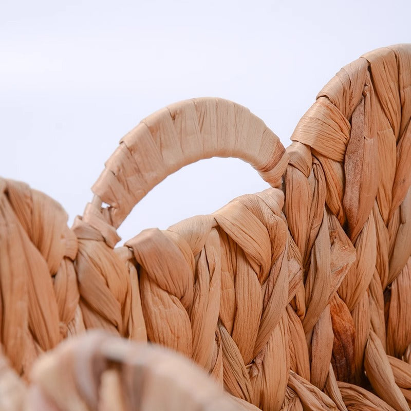 Decorative Storage Basket Made of Woven Natural Material Acalora
