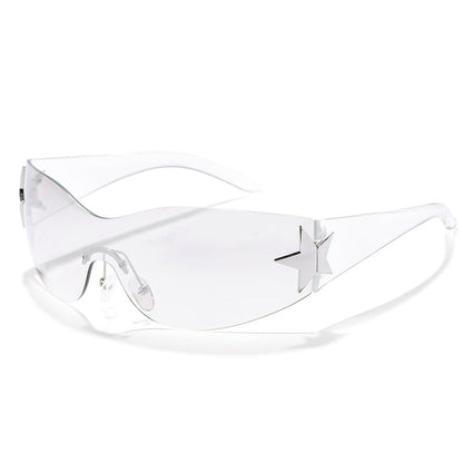 Women's futuristic design sunglasses with unique accents Karnz