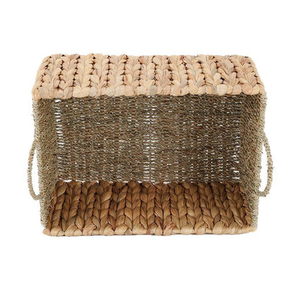 Basket made of natural wicker