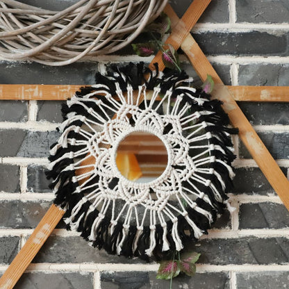 Round Macrame Wall Mirror