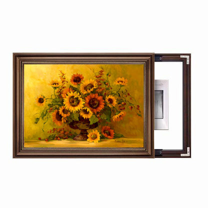 Framed Garden Scene Artwork