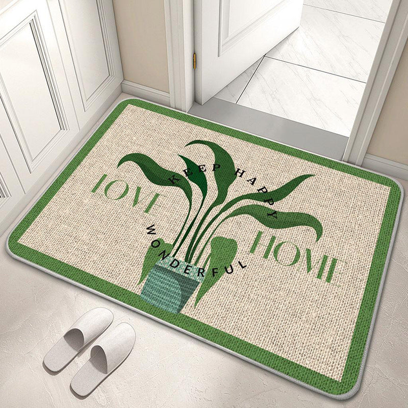 Decorative Floral Welcome Mat