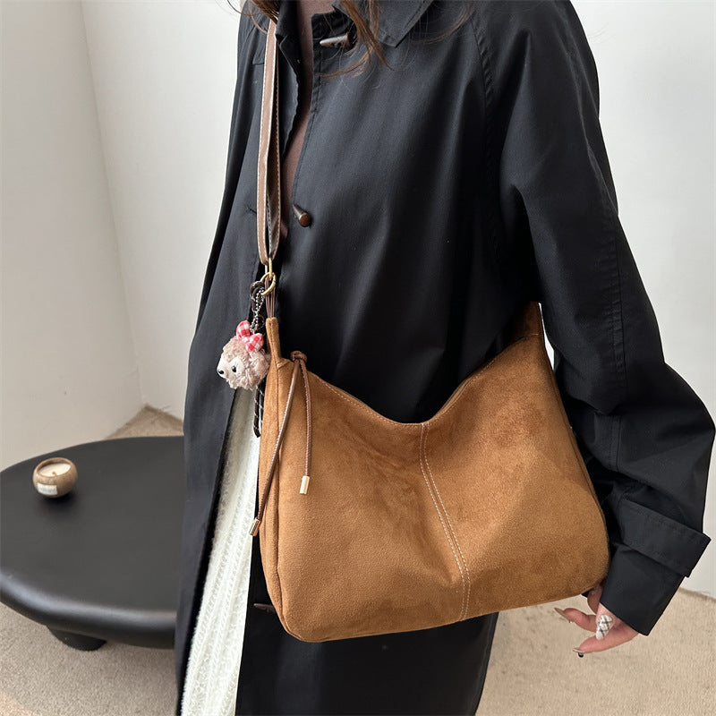Soft Suede Hobo Handbag Acalora