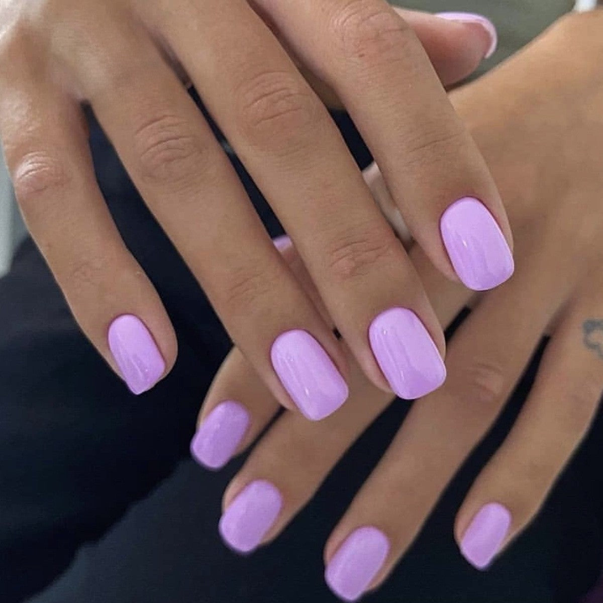 Elegant Glossy Square Nail Set Acalora