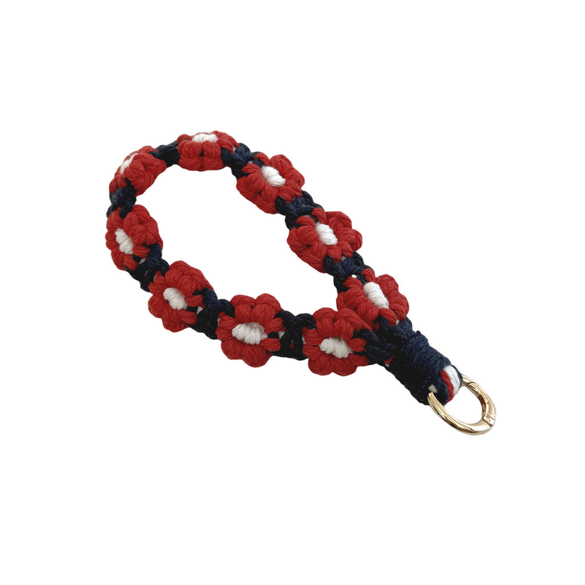 Floral Macrame Keychain Holder Acalora