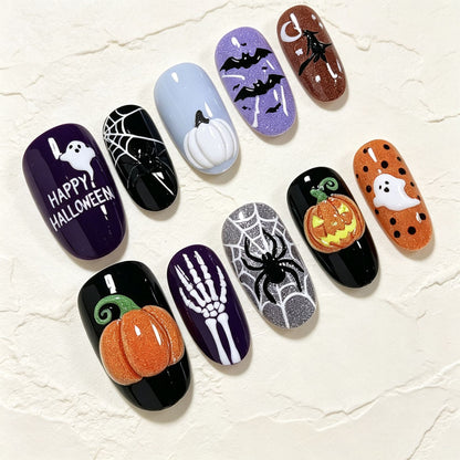 Halloween-Themed Nail Art Set Acalora