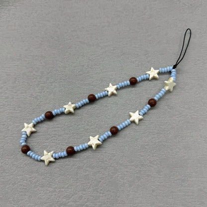 Star and Bead Phone Charm Acalora