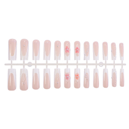 Floral Embellished Press-On Nail Set Acalora 1788495815
