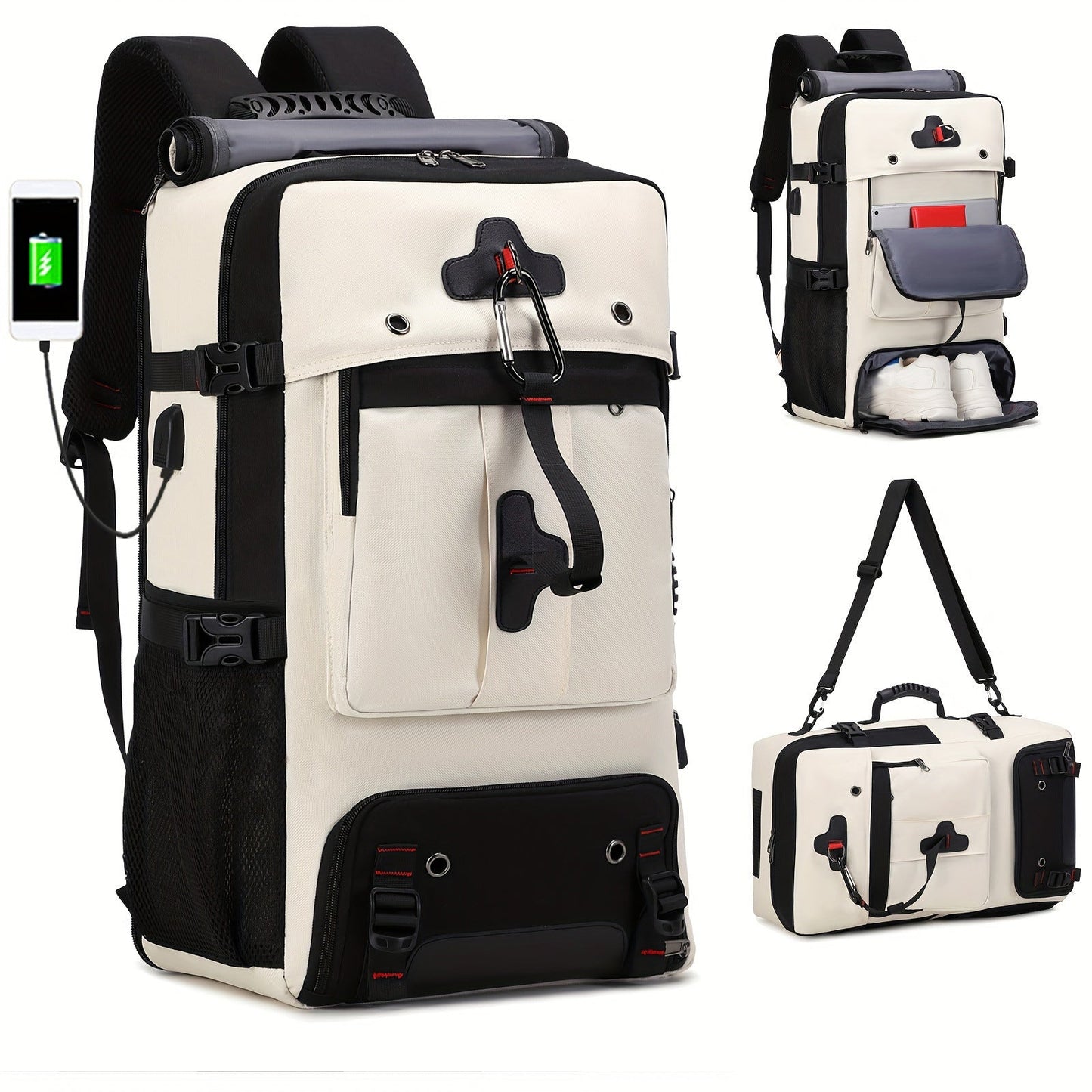 Unisex multifunctional backpack with integrated power bank function Bowlift