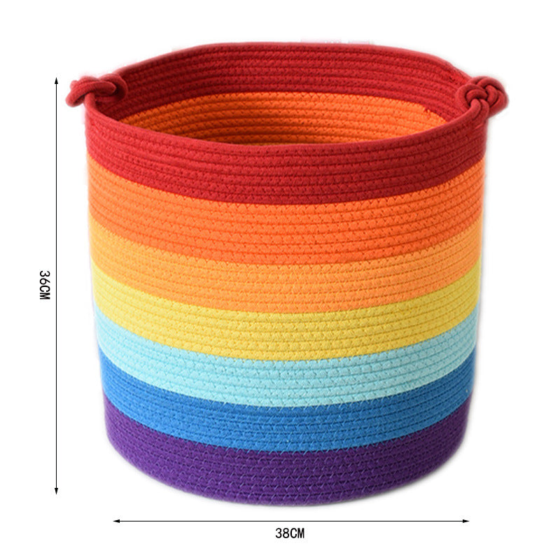 Modern storage basket with handles Acalora
