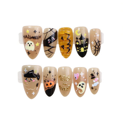 Halloween Themed Press-On Nail Art Acalora