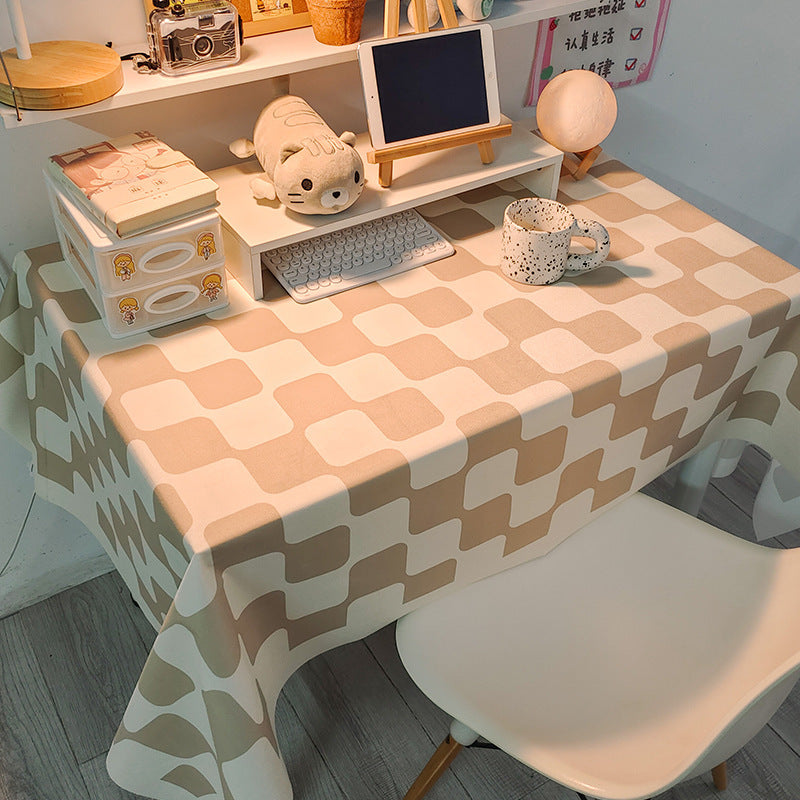 Decorative Checked Tablecloth