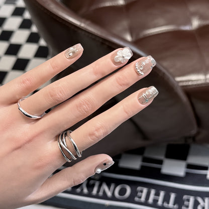 Decorative Acrylic Press-On Nail Art Set Acalora