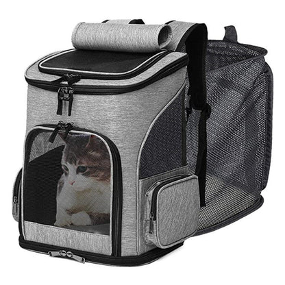 Cat Carrier Backpack with Breathable Mesh Panels Skanto