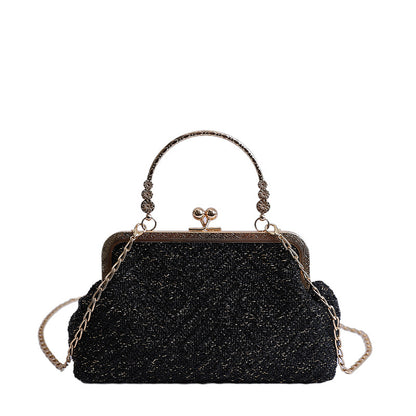 Vintage-Inspired Textured Crossbody Bag Acalora