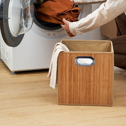 Laundry basket made of natural bamboo Acalora
