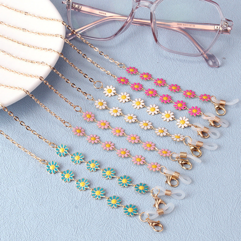 Floral Charm Eyewear Chain Acalora