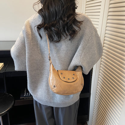Stylish Leather Hobo Bag Acalora