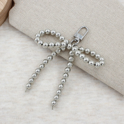 Elegant Pearl Bow Keychain Acalora