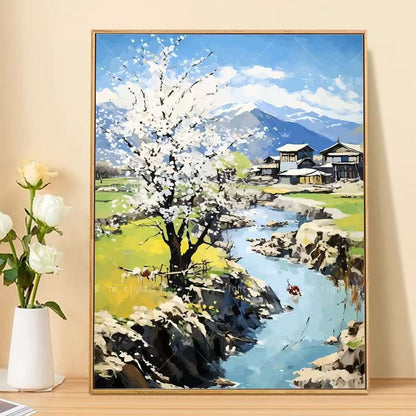 Mountain Landscape Canvas Art Print