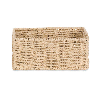 Rectangular Natural Woven Storage Basket Acalora