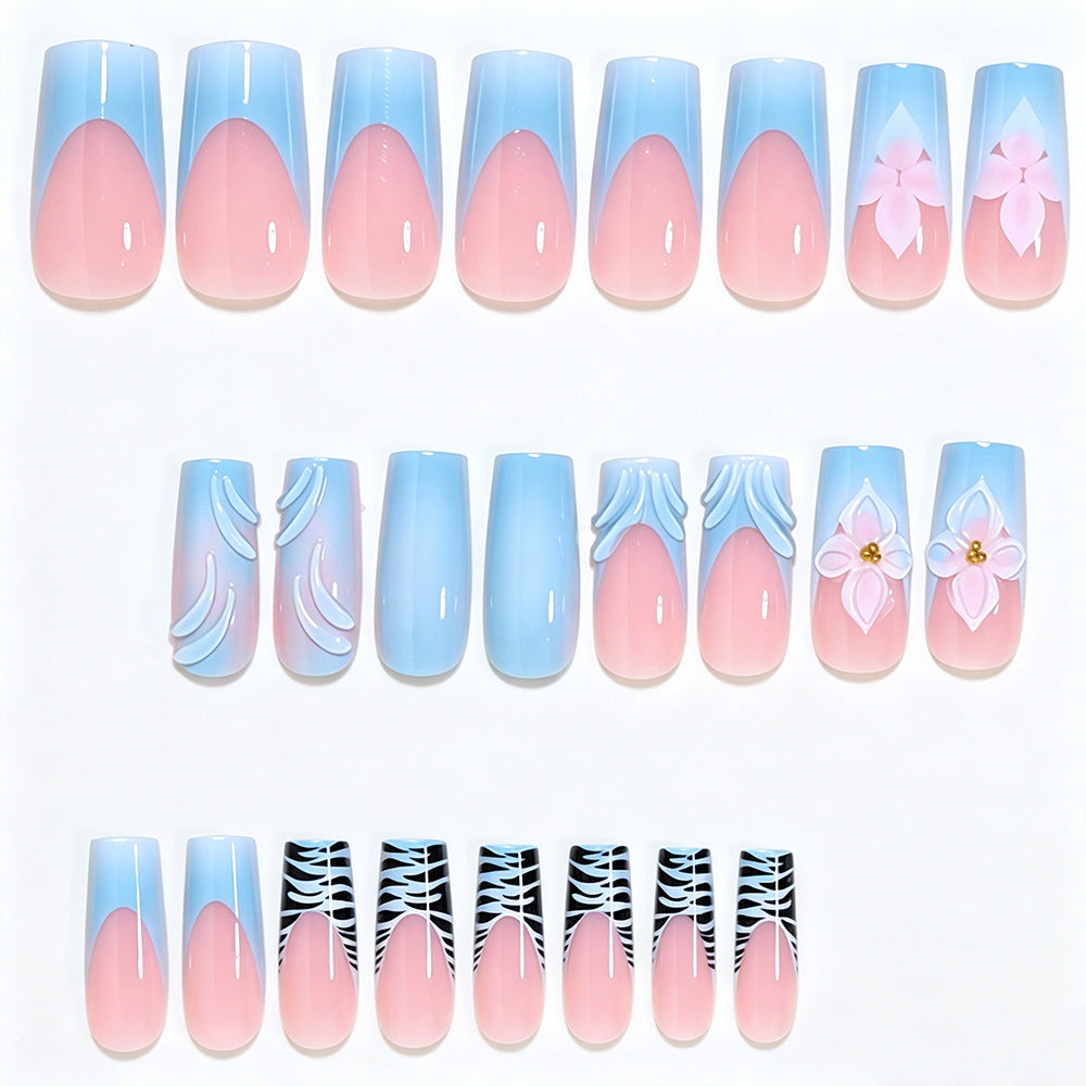 Decorative Long Press-On Nail Art Acalora