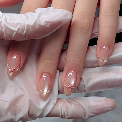 Premium Decorative Press-On Nail Set with Elegant Embellishments Acalora