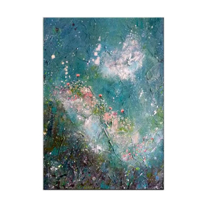 Textured Floral Abstract Canvas Wall Art