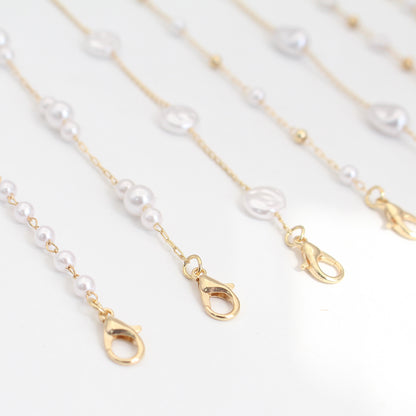 Pearl-Accented Eyewear Chain Acalora