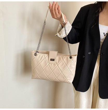 Quilted Elegant Satchel Handbag Acalora