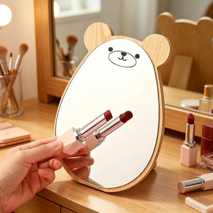 Bear-Themed Decorative Wall Mirror