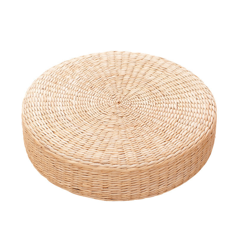 Handwoven Pouf in Boho Style Acalora