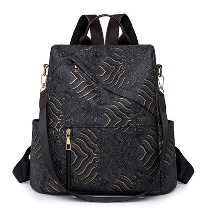 Chic Patterned Travel Backpack Acalora