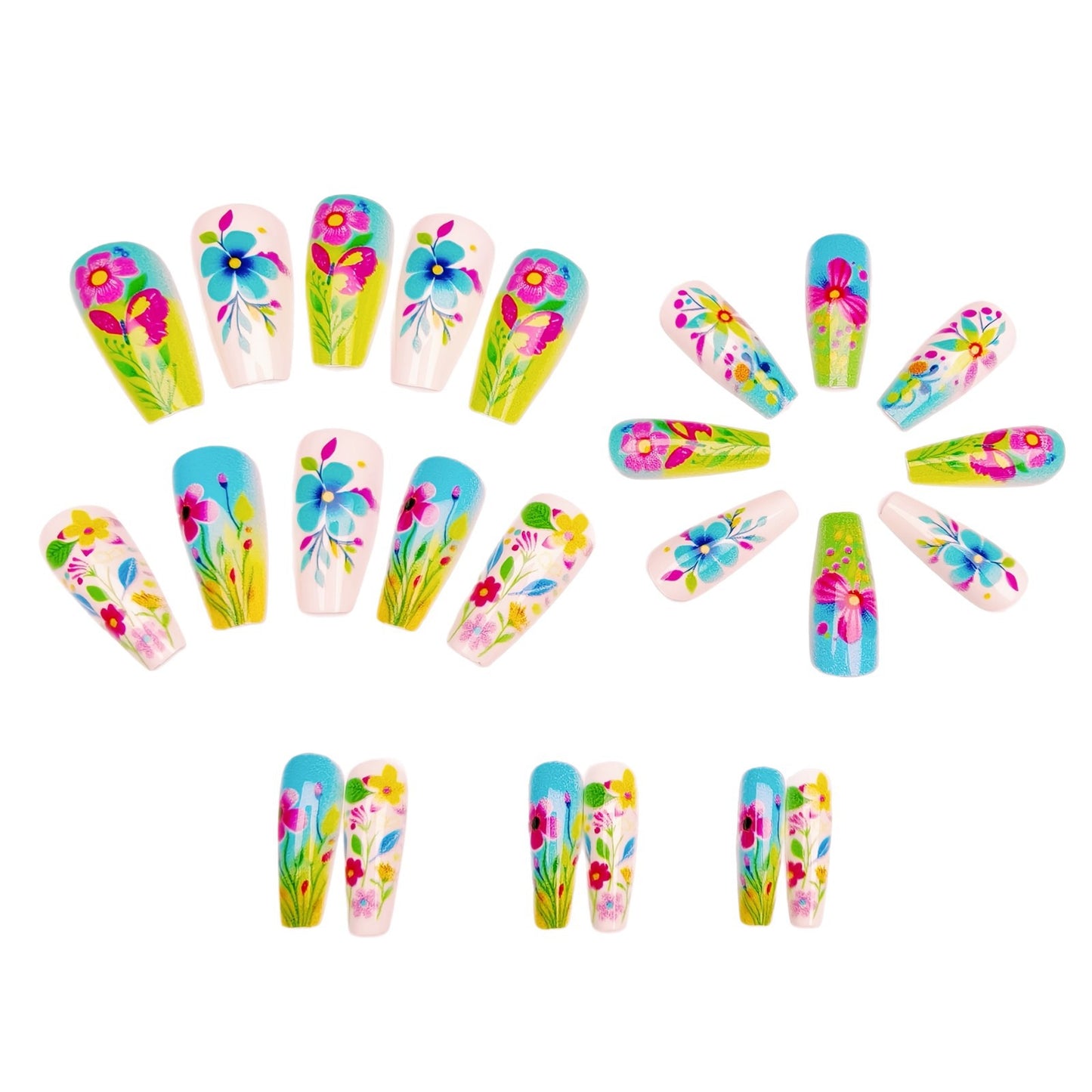 3D Floral Design Nail Art Acalora
