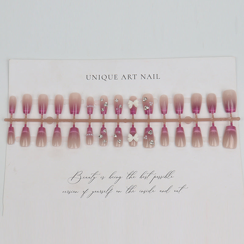 Glamorous Ombre Decorative Press-On Nail Set Acalora