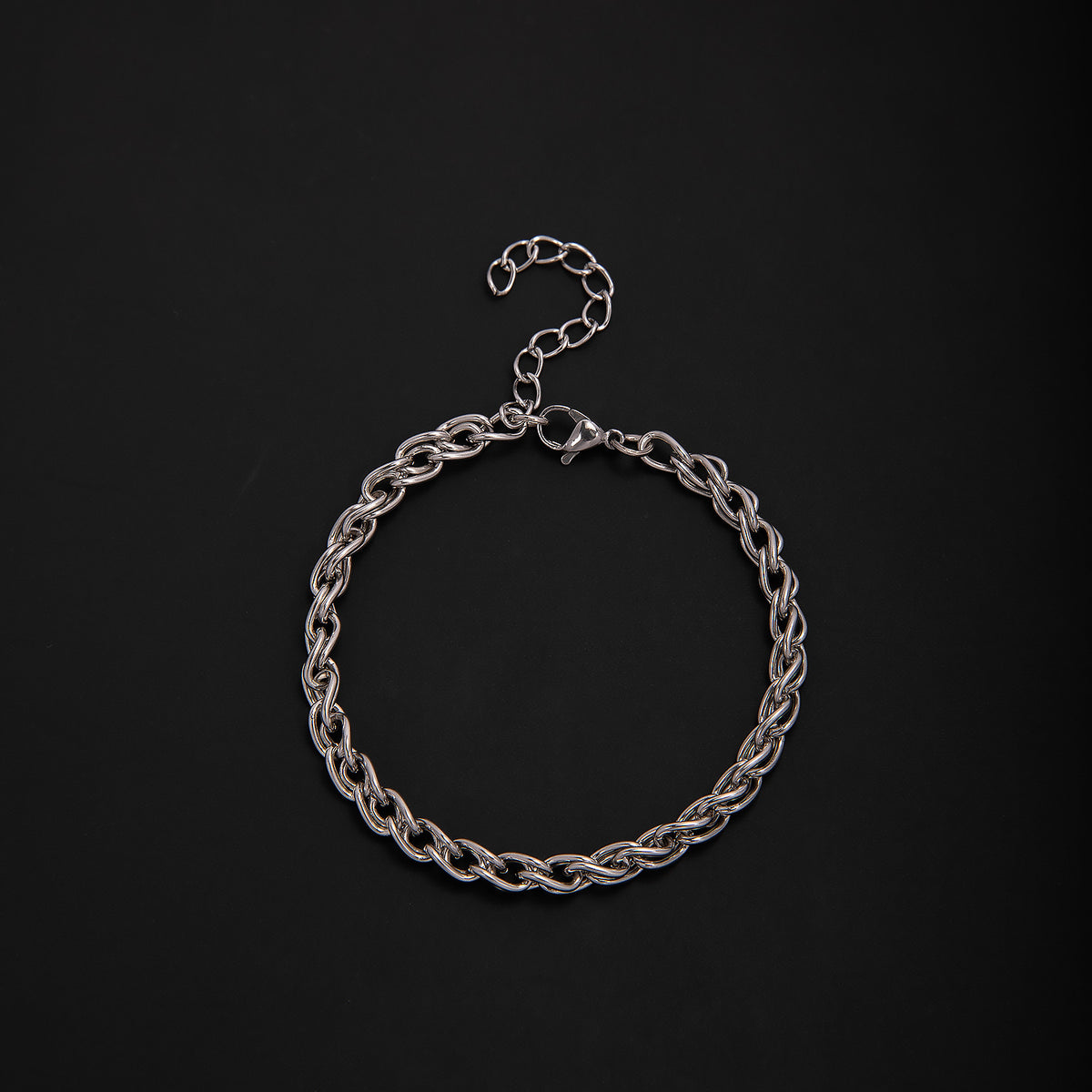 Elegant Geometric Link Bracelet Acalora