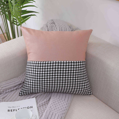 Decorative Houndstooth Pattern Cushion Cover