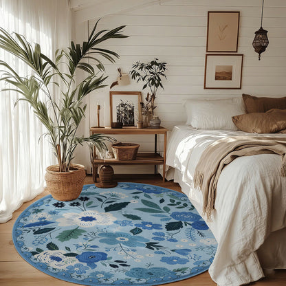 Unisex Floral Pattern Area Rug