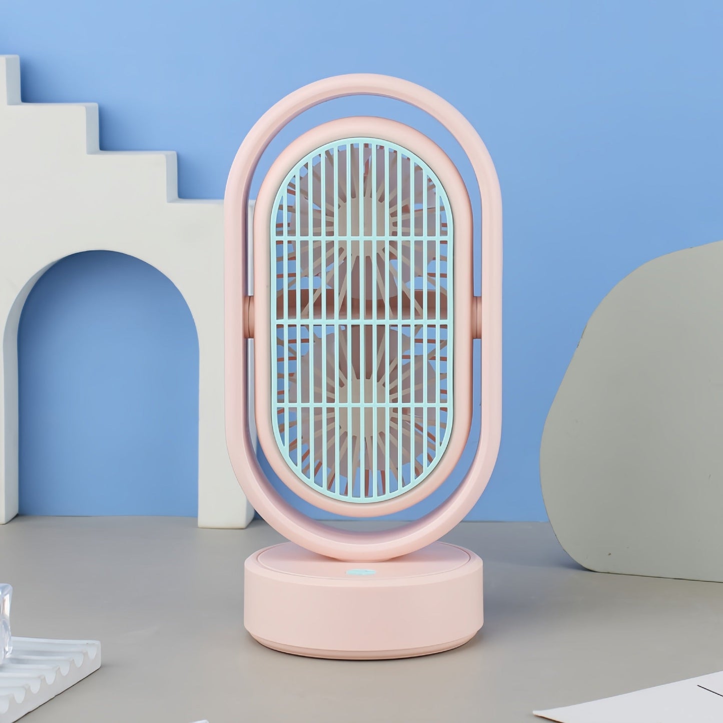 Women High-Performance Table Fan with Multiple Adjustable Tilt Angle Bowlift