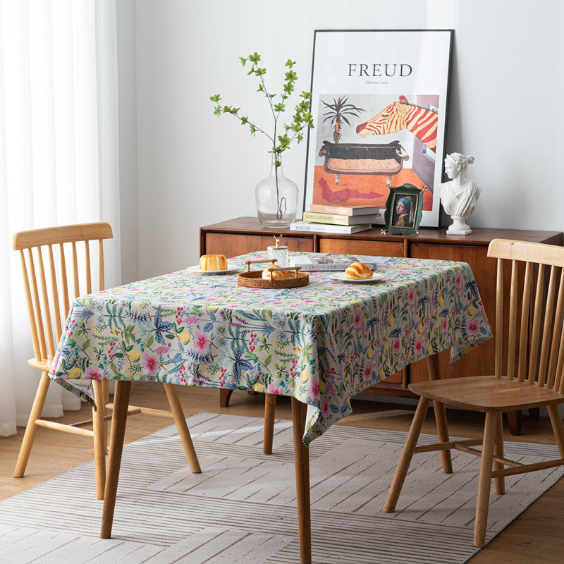 Vintage Floral Design Tablecloth