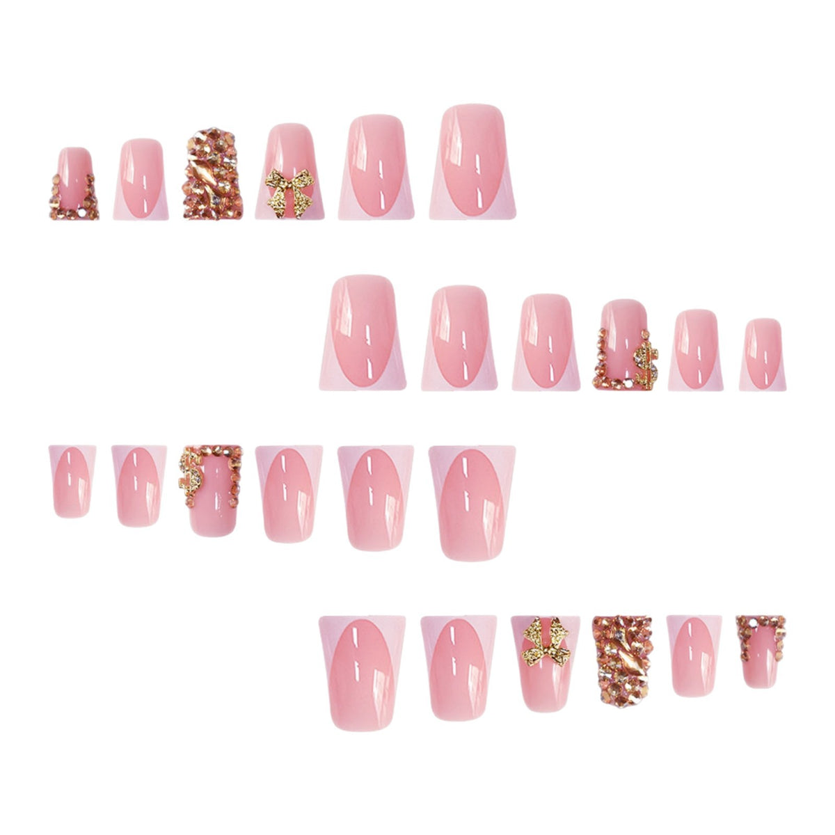 Decorative Crystal-Embellished Nail Art Acalora