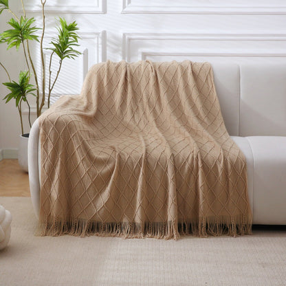 Woven Textured Throw Blanket