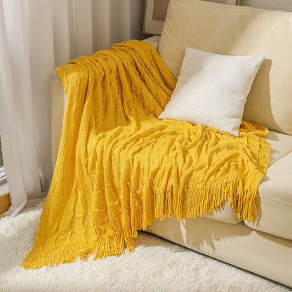 Cozy Textured Throw Blanket
