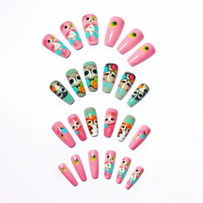 Playful 3D Animal Nail Art Acalora