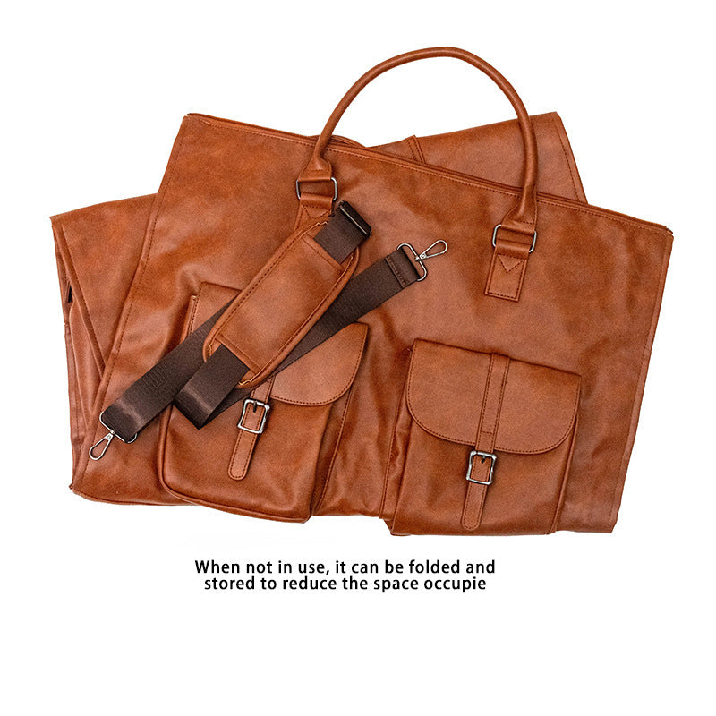 Stylish Leather Travel Duffel Bag Acalora
