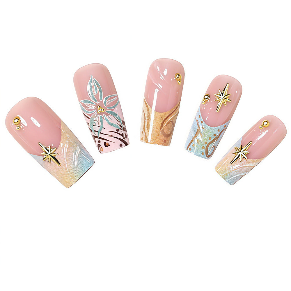 Elegant Press-On Nail Art Set Acalora