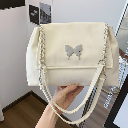 Chic Butterfly Accent Slouchy Handbag Acalora