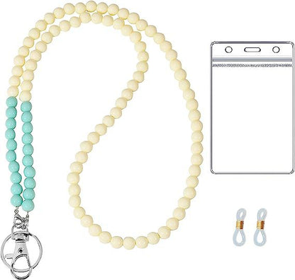 Beaded Lanyard with ID Holder Acalora