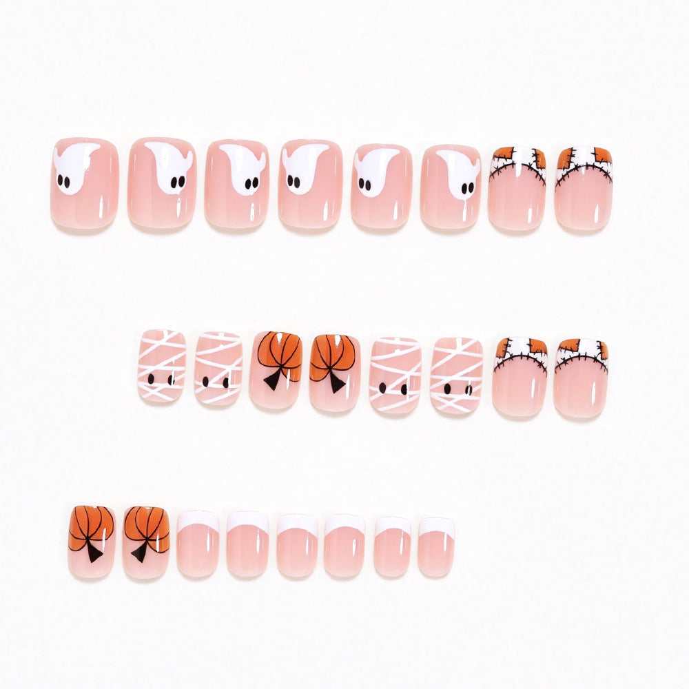 Halloween-Themed Press-On Nail Art Acalora
