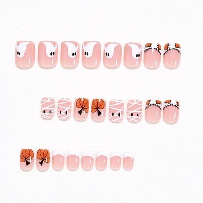 Halloween-Themed Press-On Nail Art Acalora